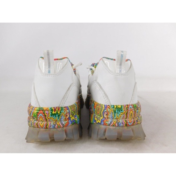SKECHERS x Jen Stark White Rainbow Platform Sneakers Women's Size 10 - Picture 4 of 9
